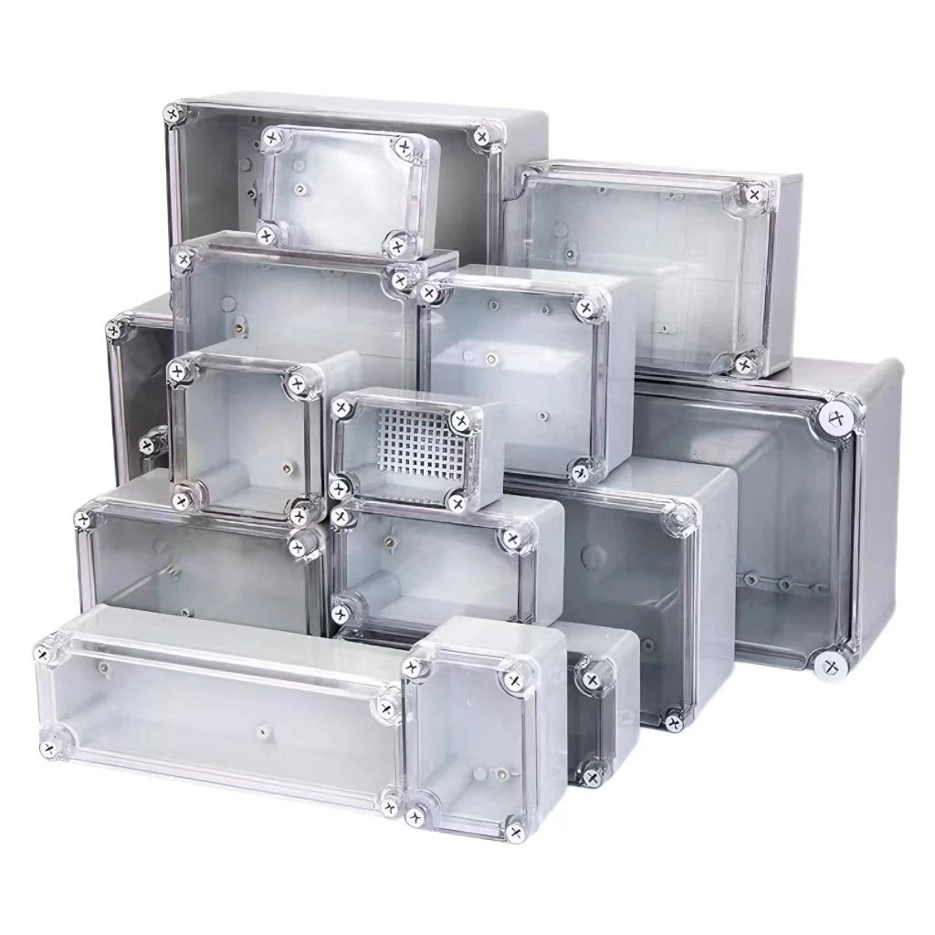 Waterproof Electrical Junction Plastic Box AG Series With Transparent Lid