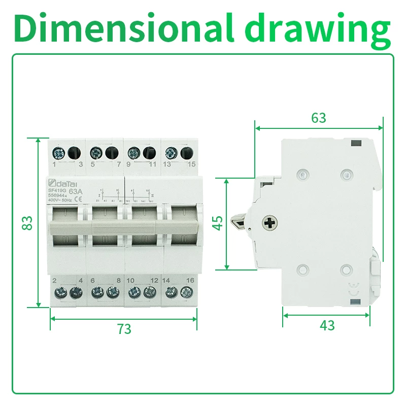 Automatic Manual Transfer Switch 4p