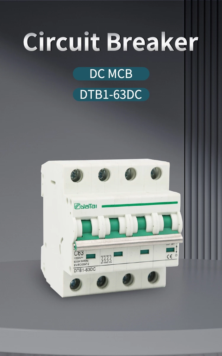 DTB1-63 4P DC MCB（Mini circuit breaker)