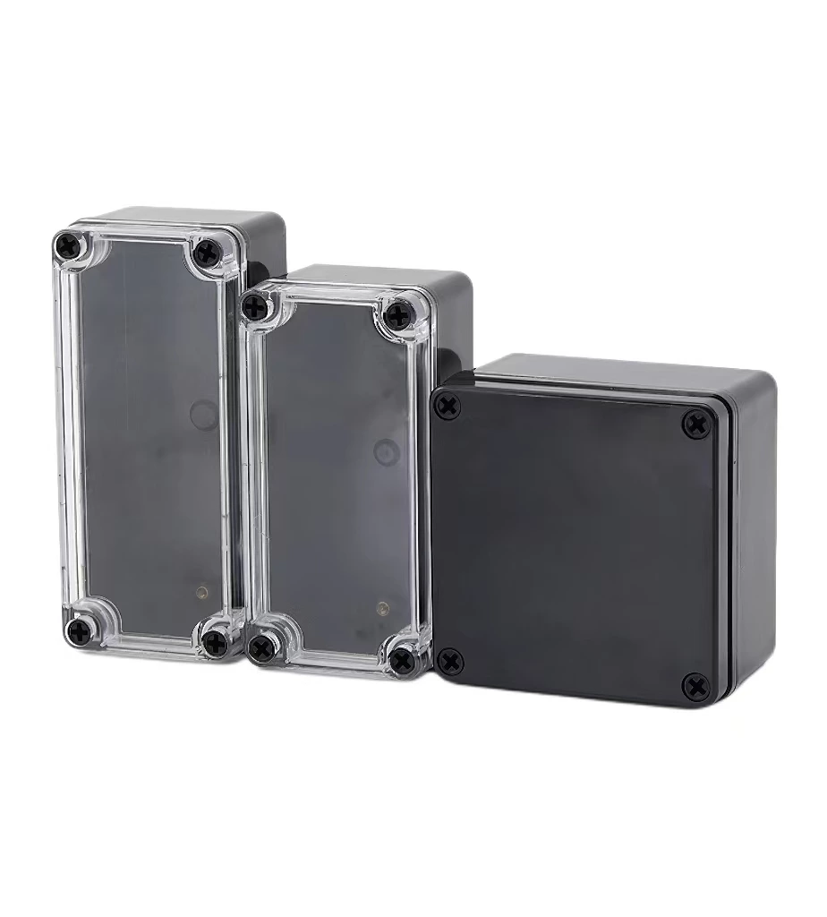 Waterproof Electrical Junction Plastic Box ABS AG Series with Black