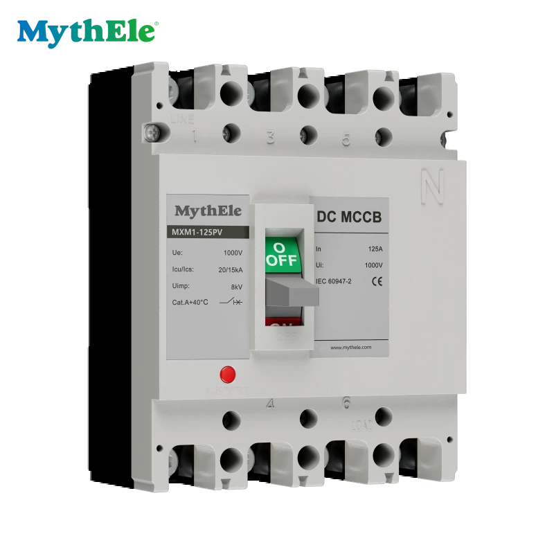 MXM1-125PV 4P DC MCCB（Moulded Case Circuit Breaker)