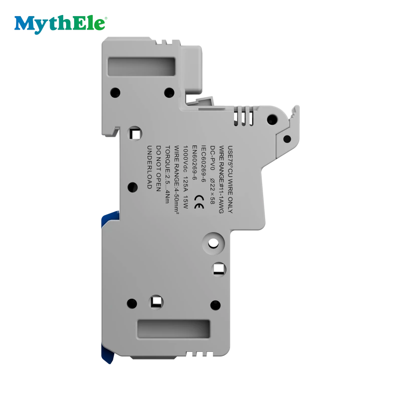 MXPV-125 DC1000V 125A 22x58MM Solar DC Fuse